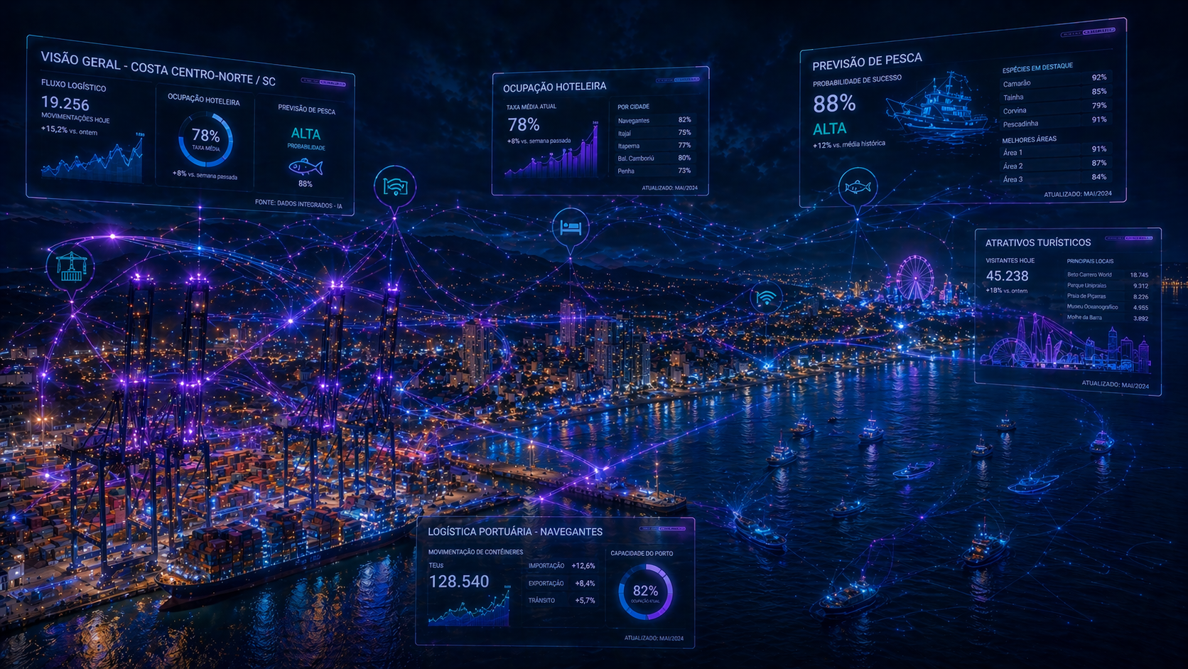 IA aplicada ao litoral centro-norte de Santa Catarina